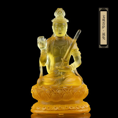 The eight patron saints of Coloured glaze Natal buddha Zodiac Buddha Zodiac Guardian