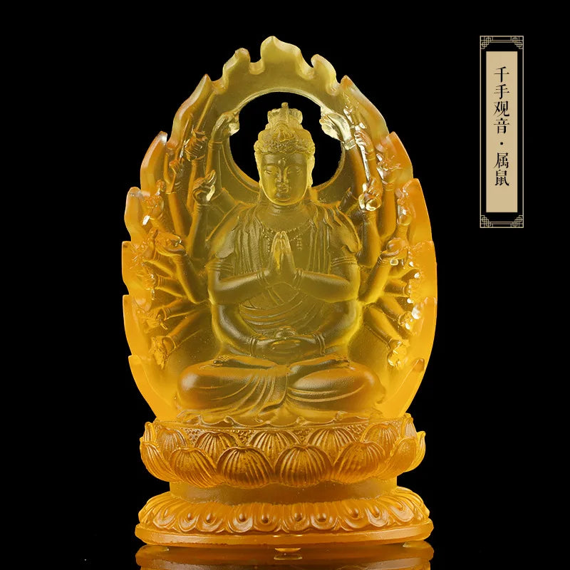 The eight patron saints of Coloured glaze Natal buddha Zodiac Buddha Zodiac Guardian