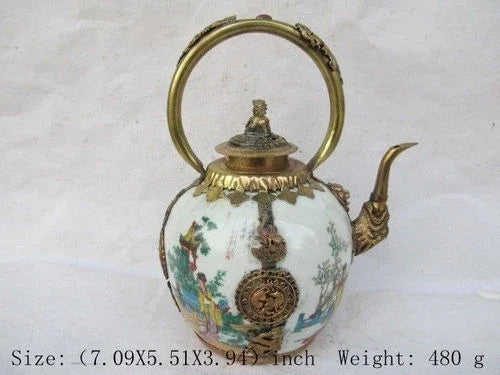 The four most beautiful women in ancient China copper ceramic glass teapot