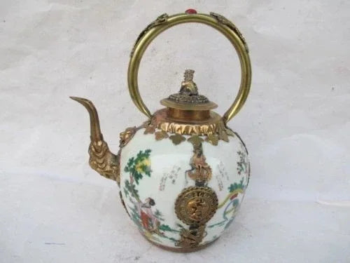 The four most beautiful women in ancient China copper ceramic glass teapot