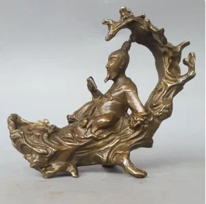 The manufacturer directly provides hermits with reading copper, Li Shangyin copper, Su Shi copper tree pen holder, copper pen h