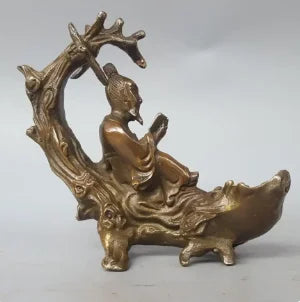 The manufacturer directly provides hermits with reading copper, Li Shangyin copper, Su Shi copper tree pen holder, copper pen h