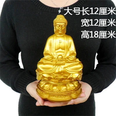The opening of fengshui imitation gold plated buddha car decoration crafts like buddha dainichi tathagata bless