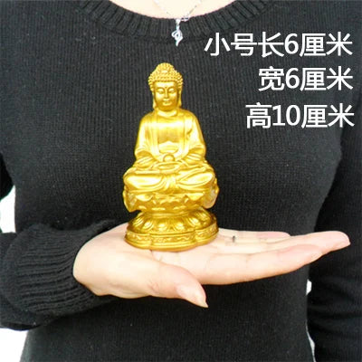 The opening of fengshui imitation gold plated buddha car decoration crafts like buddha dainichi tathagata bless