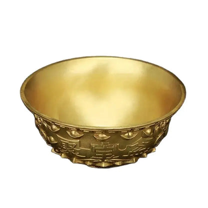 The pure copper potted statue household decoration copper basin craft gifts Buddha supplies bring good luck