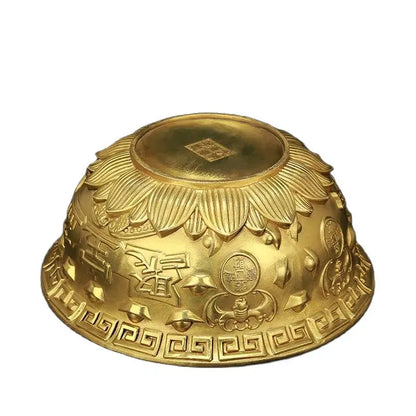The pure copper potted statue household decoration copper basin craft gifts Buddha supplies bring good luck