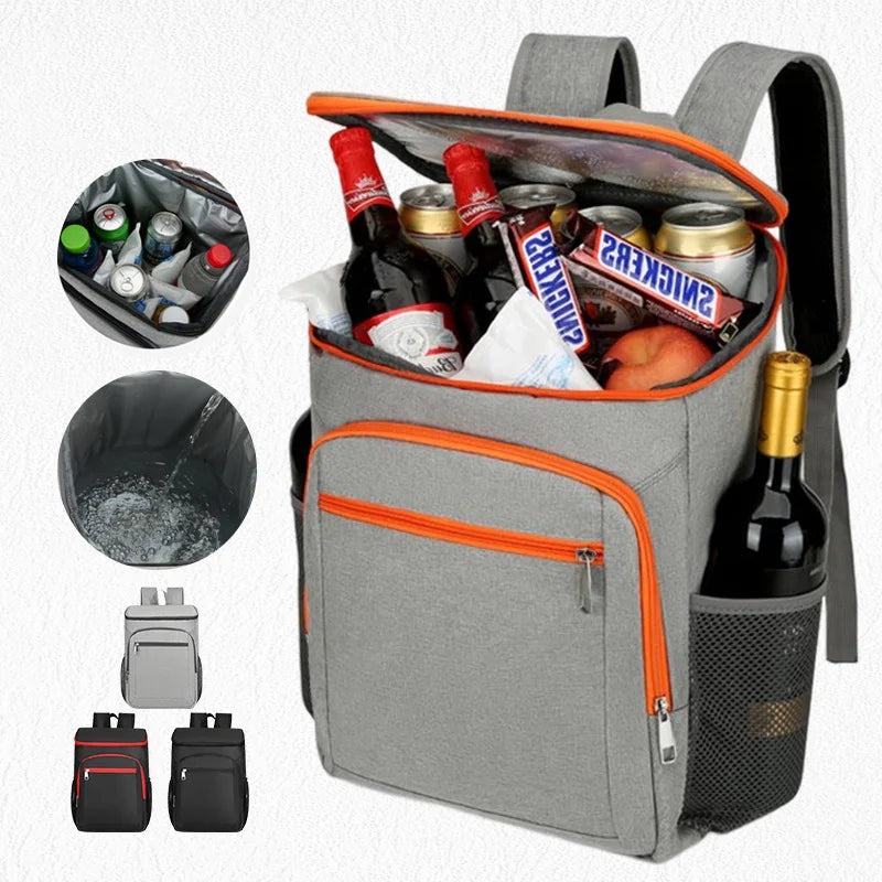 Thermal Backpack Waterproof Cooler Bag Insulated Refrigerator Lunch Bag travel Beach Picnic Bags Ice Beer Food Storage Backpack