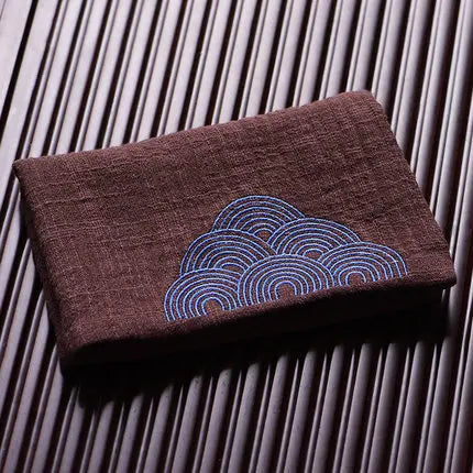 Thick Cotton And Linen Tea Towel Chinese Style Zen Tea Retro  Kung Fu Teapot Cleaning Towel Desktop Tea Ceremony Accessory
