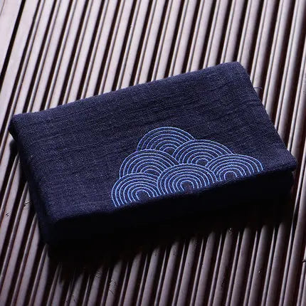 Thick Cotton And Linen Tea Towel Chinese Style Zen Tea Retro  Kung Fu Teapot Cleaning Towel Desktop Tea Ceremony Accessory