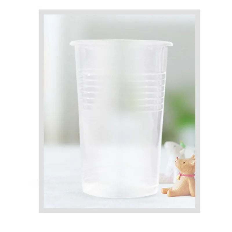 Thick Transparent Plastic Tea Cup, 50 Disposable Cups, Banquet, Home, 240ml