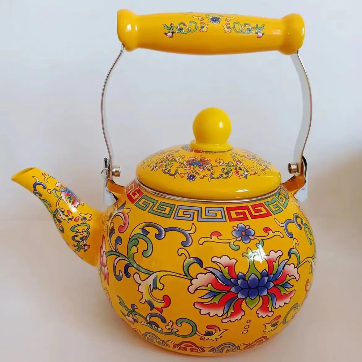 Thicken 1.5L-5L Enamel Teapot Cold Kettle Boiling Kettle Hot Kettle Milk Teapot Induction Cooker
