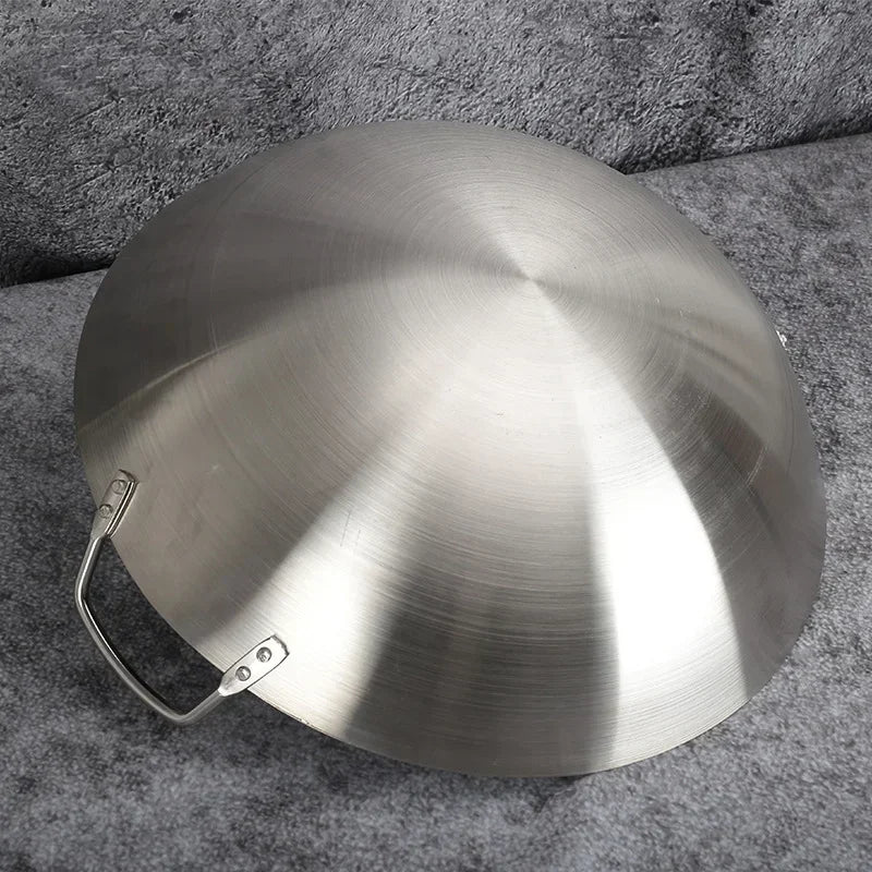 Thicken Wok Pan Home Garden Non-stick Skillet Stainless Steel Pan Gas Stoves Cooking Pot Cauldron Cast Iron For Kitchen
