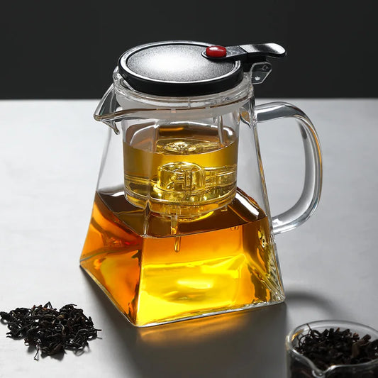Thickened Glass Teapot High-temperature Resistant Teapot Household One-button Filtering Tea Separation Tea Maker