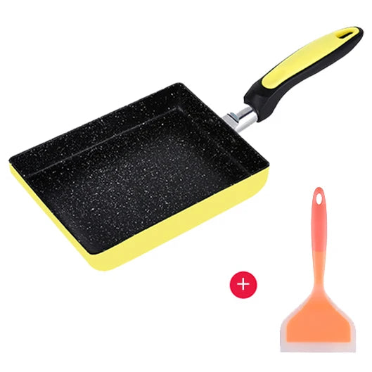 Thickened Japanese Omelette Pan / Tamagoyaki Pan, Non-stick Rectangle Mini Egg Frying Pan - Cast Iron / Aluminum Alloy