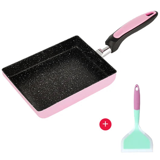 Thickened Japanese Omelette Pan / Tamagoyaki Pan, Non-stick Rectangle Mini Egg Frying Pan - Cast Iron / Aluminum Alloy