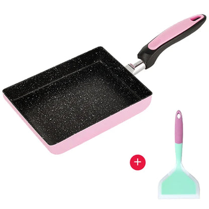Thickened Japanese Omelette Pan / Tamagoyaki Pan, Non-stick Rectangle Mini Egg Frying Pan - Cast Iron / Aluminum Alloy