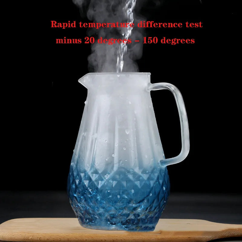 Thickened glass coffee juice kettle  Large-capacity heat-resistant explosion-proof household tea set kettle Kitchen supplies