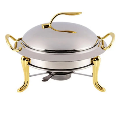 Thickened stainless steel alcohol dry gold small hotpot restaurant Pot hotel commercial household shabu fry pot hot pot