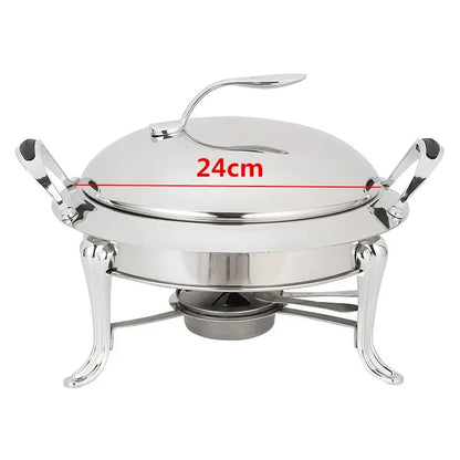 Thickened stainless steel alcohol dry gold small hotpot restaurant Pot hotel commercial household shabu fry pot hot pot