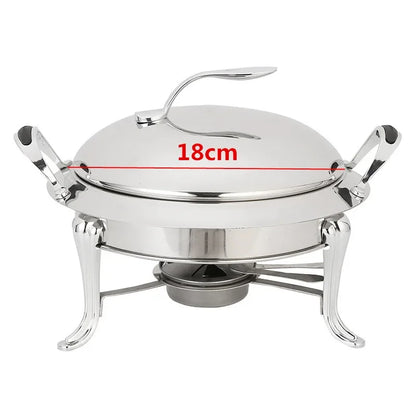 Thickened stainless steel alcohol dry gold small hotpot restaurant Pot hotel commercial household shabu fry pot hot pot