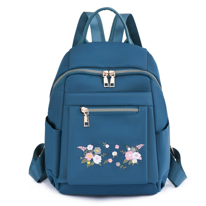 Three Colors Are Available Bag Original Chinese Style Embroidery Double Shoulder Back Nylon Backpacks Women's Designer Schoolbag