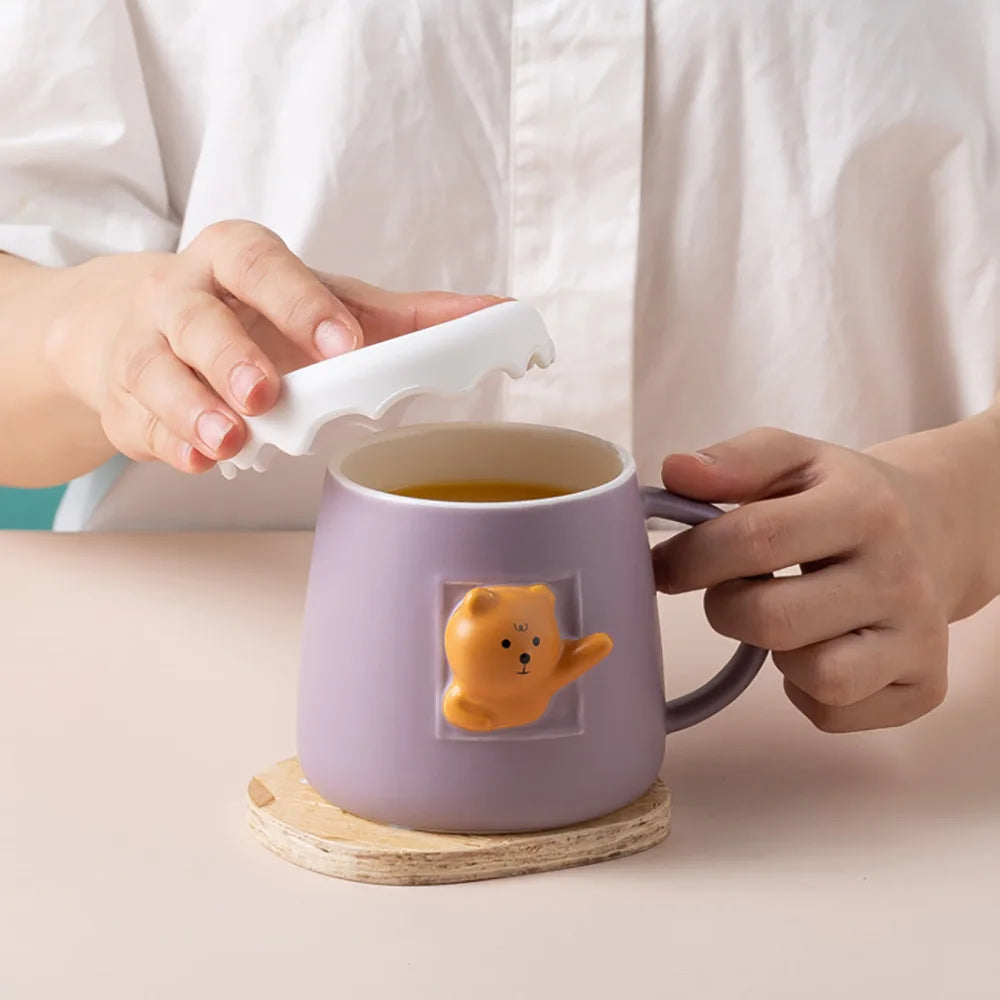 Three Dimensional Animal Mug Kawaii Cups of Coffee Thermo Coffee Cup to Carry Ceramics & Pottery Original Breakfast Cups Mugs Go