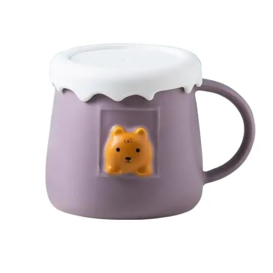 Three Dimensional Animal Mug Kawaii Cups of Coffee Thermo Coffee Cup to Carry Ceramics & Pottery Original Breakfast Cups Mugs Go