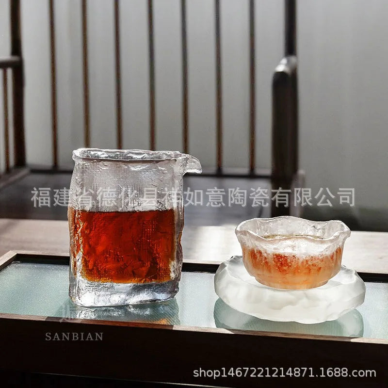 Three Times Ancient French Glaze Frozen Burning Pitcher Thickened Large Glass Tea Pot Jade Porcelain Tea Pitcher Tea Utensils
