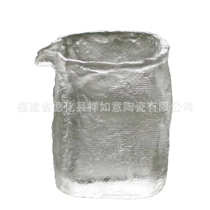 Three Times Ancient French Glaze Frozen Burning Pitcher Thickened Large Glass Tea Pot Jade Porcelain Tea Pitcher Tea Utensils
