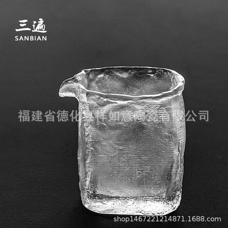 Three Times Ancient French Glaze Frozen Burning Pitcher Thickened Large Glass Tea Pot Jade Porcelain Tea Pitcher Tea Utensils