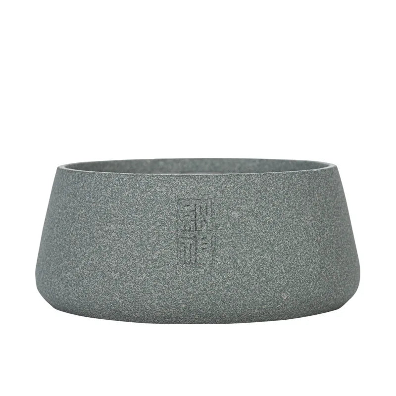 Three Times Bluestone Pot Tray Tea Construction Water Dry Pour Small Tea Table Household Water Storage Japanese Stone Carving