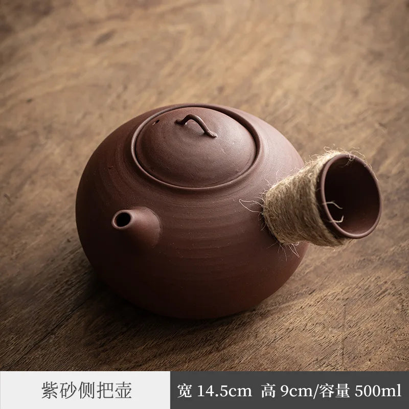 Three Times Chaozhou Shadiao Stoneware Pot Kettle Olive Charcoal Stove Red Mud Small Stove Electric Ceramic Stove Tea Cooker