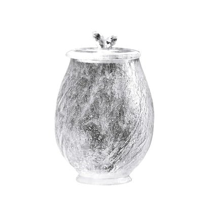 Three Times Glass Tea Pot Ice Cube Clear Feeling Frozen Small Size Tea Storage Pot Tea Warehouse