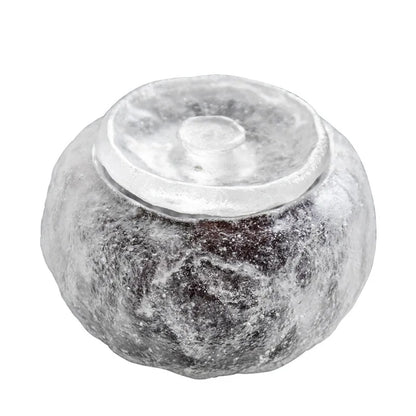 Three Times Glass Tea Pot Ice Cube Clear Feeling Frozen Small Size Tea Storage Pot Tea Warehouse