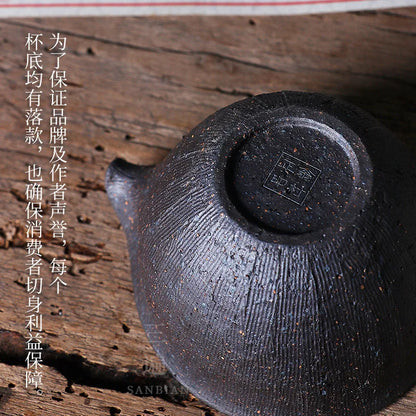 Three Times Handmade Japanese Style Pitcher Course Ceramic Tea Set Creative Tea Pot Tea Ceremony Kung Fu Tea Set Fair Cup Tea