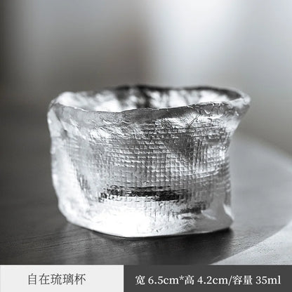 Three Times Japanese Style Glaze Master Cup Personal Tea Cup Single Cup Frozen Tea Boiling Cup Mini Small Sized Single Tea Set