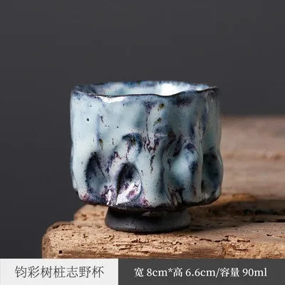 Three Times Japanese Style24kJinkaipian Handmade Zhi Wild Burning Master Cup Tea Cup Tea Ceramic Kung Fu Tea Cup