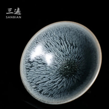 Three Times Jianyang Jianzhan Famous Starry Sky Oil Drops Starry Sky Change Master Cup Kung Fu Tea Cup Tea Cup