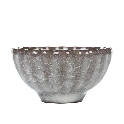 Three Times Longquan Celadon Ge Kiln Ice Crack Tea Cup Master Cup Single Cup Porcelain Kung Fu Tea Set Tea Cup