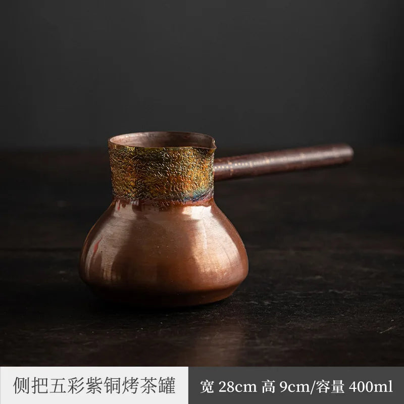 Three Times Red Copper Pitcher Kung Fu Tea Set Fair Mug Tea Pot Tea Ceremony Utensils Pure Copper Tea Pitcher