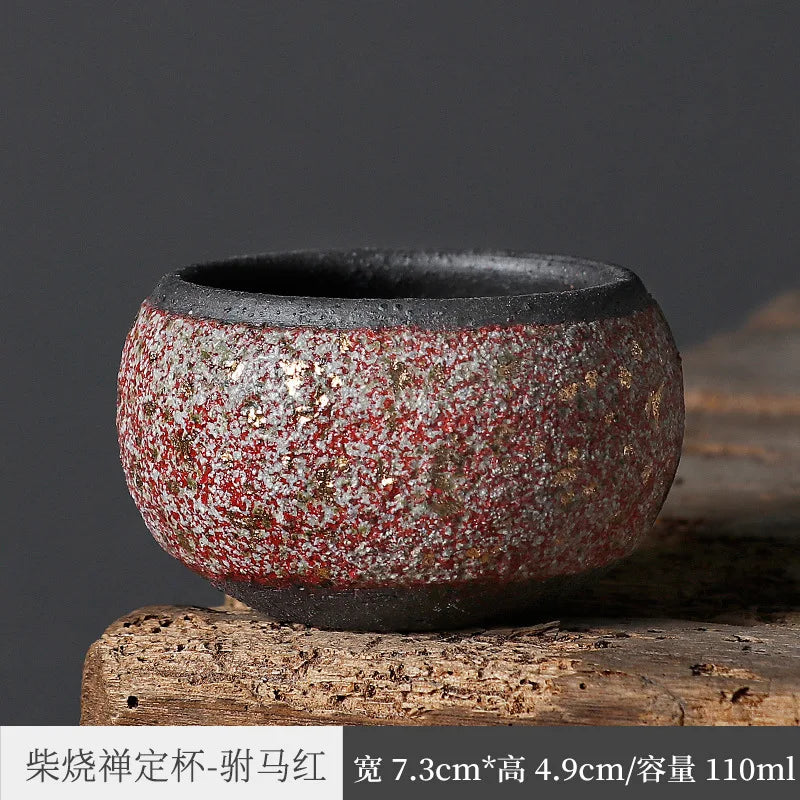 Three Times Rock Mine Tea Cup Village Is Famous Pottery Tea Cup Taiwan Old Rock Clay Kung Fu Tea Set Master Single Cup