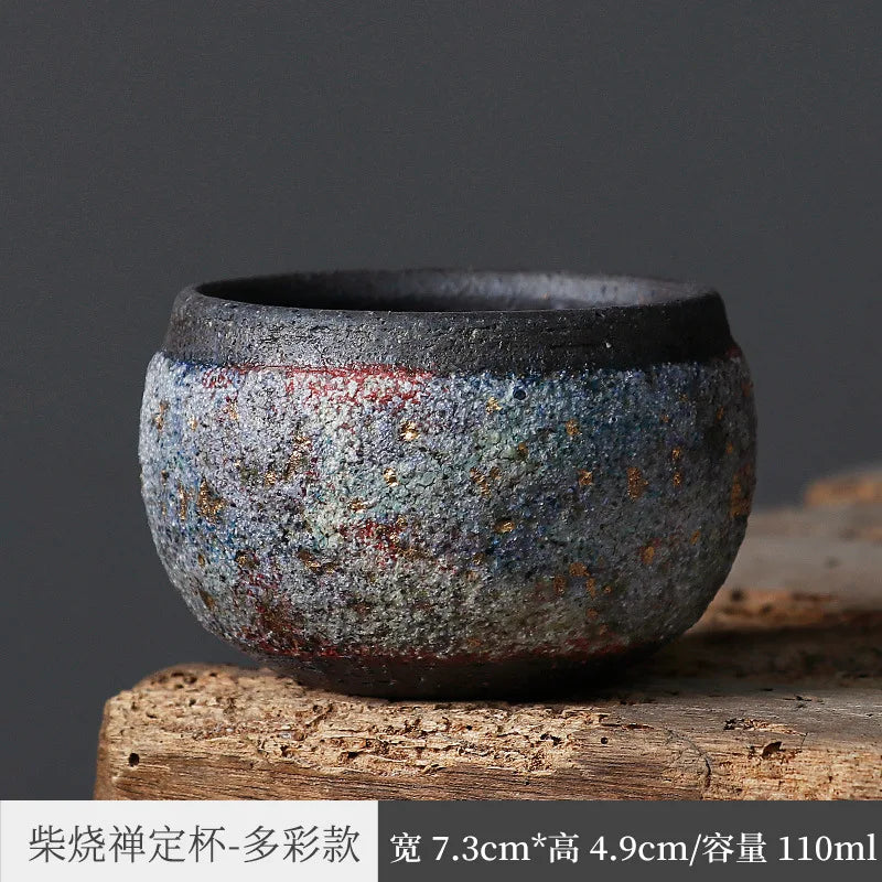 Three Times Rock Mine Tea Cup Village Is Famous Pottery Tea Cup Taiwan Old Rock Clay Kung Fu Tea Set Master Single Cup