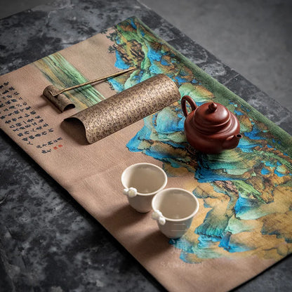 Three Times Tea Set Copper Accessories Tea Spoon Damascus Tea Pot Pure Copper Zen Kung Fu Accessories Tea Artist Points Tea Sp