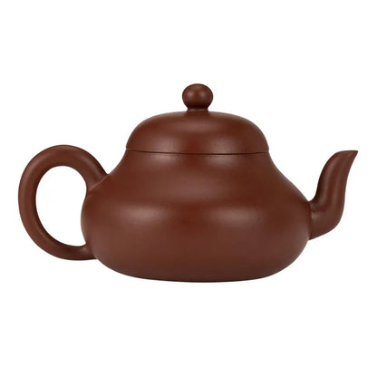 Three Times|Yixing Raw Ore Old Zhu Clay Purple Clay Pot Ruffle Oily Chinese Retro Handmade Humanistic Teapot