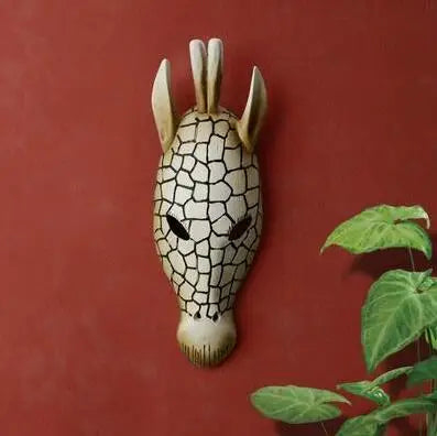 Three-dimensional African animal head mask wall hanging deer head wall decoration bar club cafe KTV wall decorative  and crafts