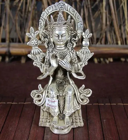 Tibet Buddha Maitreya Patung Buddha Perunggu