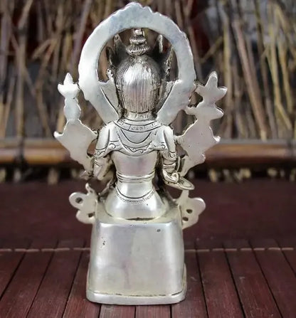 Tibet Buddha Maitreya Patung Buddha Perunggu