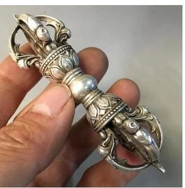 Tibet Buddhism Bronze cupronickel Buddhist Ritual Tool Hand Vajra Dorje