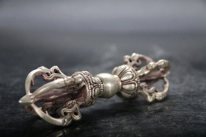 Tibet Buddhism Bronze cupronickel Buddhist Ritual Tool Hand Vajra Dorje