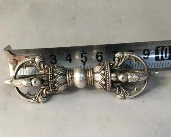 Tibet Buddhism Bronze cupronickel Buddhist Ritual Tool Hand Vajra Dorje
